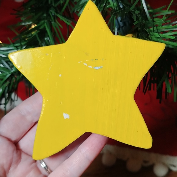 Star Ornament that looks like an Iced Sugar Cookie - Picture 3 of 9